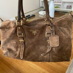 Prada Brown Suede Bag